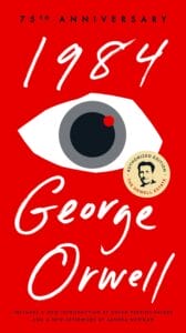 The cover of george orwell's 1984.